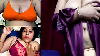 Desi Trưởng Thành Với Bộ Ngực To Và Đầu Vú Cứng Trong Bộ Đồ Saree