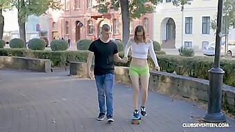 Young Skater Gets Playful Oral And Hardcore Action Outdoors