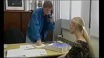 French Office Employee Enjoys Double Penetration