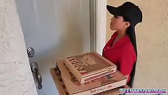 A Delivery Girl Gets Naughty In This Steamy Video