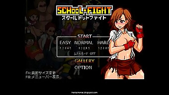 Animated Schoolgirls Engage In Risque Dot Battles In This Mature Hentai Game