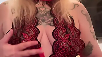 Mature Brunette With Piercing And Tattoos In Homemade Video