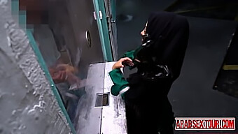 Arab Woman Stays At Hotel, Receives Doggystyle Action