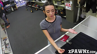 Young Petite Kiley Jay Makes A Deal With A Pawnshop Owner For Sex