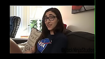 Taboo Young Step Sister In Glasses Gets Pov Blackmail For Spacecamp Trip