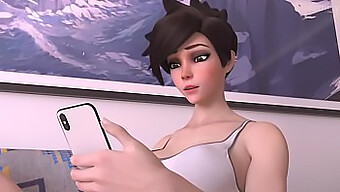 Anime-Inspired Pussy Masturbation In Overwatch Parody