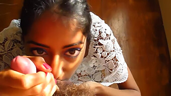 Sensual Indian Babe Gives A Passionate Blowjob