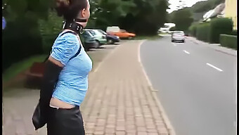 Millie Fenton'S Humiliating Ballgag And Armbinder Experience In Public