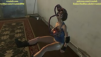 Jill Valentine Komt In De Problemen In Een 3d Geanimeerde Resident Evil Hentai