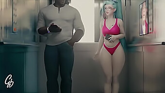 3d Anime Girl Takes On Big Black Cock In Hd Video