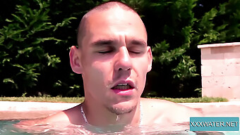 Hungarian Teen Gives A Messy Oral Creampie In A Swimming Pool