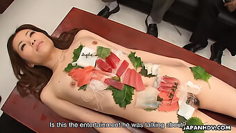 Japanese Office Workers Indulge In A Wild Group Sex Session With A Young Sushi Chef