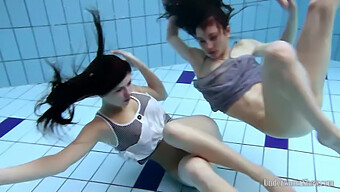 Freestyle Swimming With Aneta And Janka In The Nude